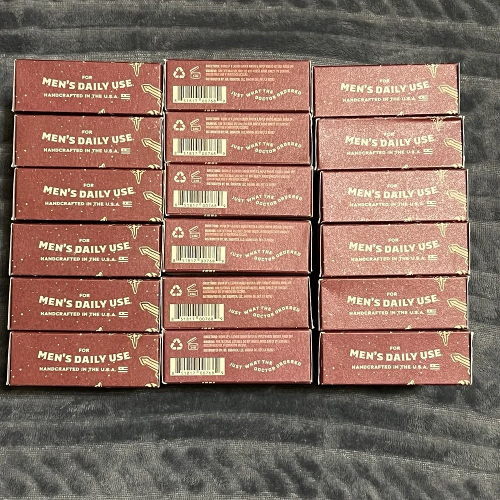 LOT OF 18 Dr. Squatch Limited Edition Frosty Peppermint Bars of Soap -GREAT DEAL